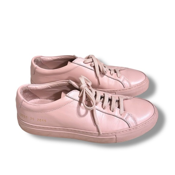 Common Projects Italy Achilles Blush Pink Women's Leather Sneakers Size 35 - Picture 1 of 11